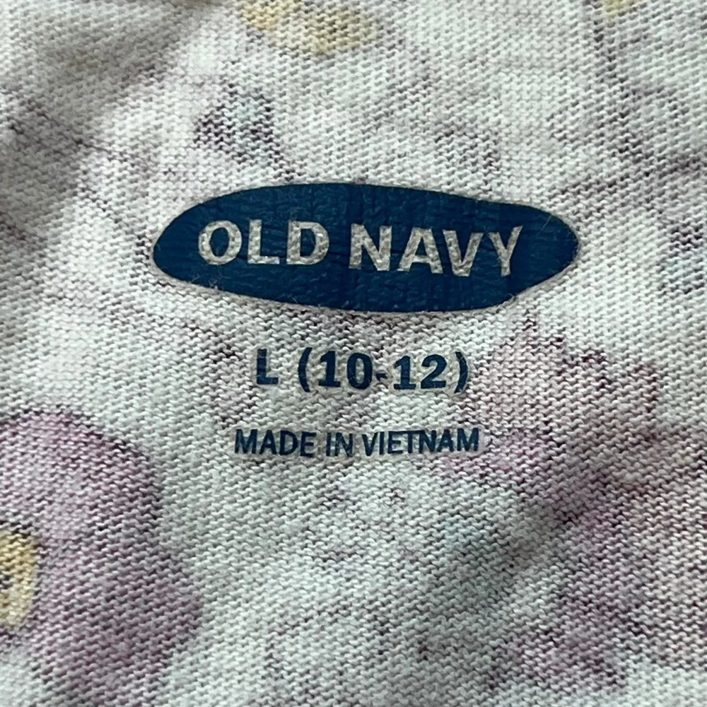 Old Navy Girls Floral Print Sleeveless Dress Youth L 10‎ 12 Cotton